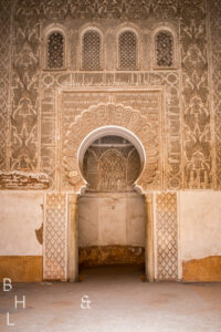 Afrika, Aussenaufnahmen, Calm, City, Color, Colorful, Culture, Farbe, Farbig, Hell, Kulture, Light, Marokko, Marrakech, Marrakesch, Medersa Ben Youssef, Mosaiken, Orange, Outdoor, Pattern, Ruhe, Stadt, Urban