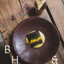 Culinary stories and food photography with a desert and a drink at Restaurant Criollo in Oaxaca